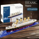 Jouet dassemblage de blocs de construction titanic pour gar�ons et fillespuzzle g�antmod�le de bateau ...