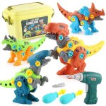 Jouet dinosaure d�montable avec coffre de rangement et tournevis �lectrique un jeu de construction diy ...