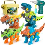 Jouet dinosaure enfant 3 ans avec perceuse lectrique et bote de rangement puzzle diy cadeau