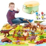 Jouets dinosaures pour enfants avec tapis dactivits cadeaux pour enfants garons et filles (67 pices) ...
