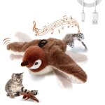 Jouet électronique interactif pour chat oiseau volant animal de compagnie ailes pivotantes suspendues ... Jouet électronique interactif pour chat oiseau volant animal de compagnie ailes pivotantes suspendues ...