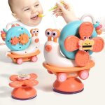 Jouet escargot baby spinner ventouse chaise haute ds 6 - 12 mois sensoriels jouet eveil bebe 1er age ...