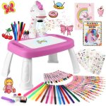 Jouet filles projecteur de dessin pour enfants avec 72 motifs projecteur de peinture avec set de dessin ...