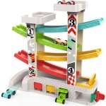 Jouet garage voiture en bois - zgeer - rampe de course - ducatif - 2 ans