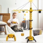 Jouet grue � tour t�l�command�e - marsee - 128 cm - jouet rc grue ascenseur mod�le - pour enfants gar�on ...