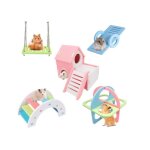 Jouet pour hamster - mignon - 5 pices - pvc cologique - intrieur - multicolore jouet