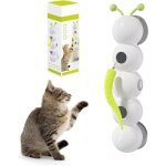 Jouet interactif pour chat - chenille - 2 plumes - capteur intelligent - ventouses puissantes - rechargeable ...