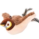 Jouet interactif pour chat forme oiseau peluche chantant stimule le jeu autonome et lexercice idal pour ...