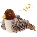 Jouets interactifs pour chats dintrieur avec son doiseau lectronique peluches et plumes pour stimuler ...