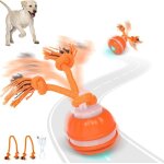 Jouet interactif pour chien - balle interactive pour chien jouet mobile rechargeable pour jouer et sentra�ner ...