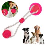 Jouet interactif pour chiens avec ventouse idal pour mastiquer et nettoyer les dents des animaux.