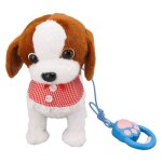 Jouet interactif en peluche électronique pour chien qui marche et aboie avec télécommande et laisse pour ... Jouet interactif en peluche électronique pour chien qui marche et aboie avec télécommande et laisse pour ...