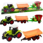 Jouet - leantoys - tracteur agricole - remorque - benne basculante - chariot � fourrage