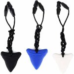 Jouet  mcher collier requin silicone naturel oral sensory chew toys bbs enfants autisme