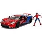 Jouet - marvel - spider - man et 2017 ford gt - rplique en mtal die cast - figurine - rouge et multicolore ...