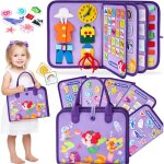Jouet montessori pour 3 4 5 6ans busy board montessori sir�ne 5 couches planche pour fille pour enfant ...