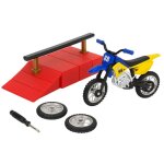Jouet motocross avec skatepark et roues de rechange finger moto cascade et figures ds 3 ans