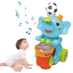 Jouet musical enfant jouet dlphant tambourinateur avec musique et lumires jouets rampants jouet dactivit ...