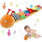 Jouet musical en peluche pour bbjouet en peluche avec chenille hochetcadeau de nol pour garon fille ...