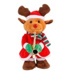 Jouets jouet musical en peluche en peluche qui chante de noel en nol poupe enfant