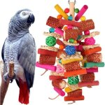 Jouet naturel � m�cher et � fourrager pour perroquet ? id�al pour les calopsittes les perruches les conures ...