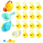 Jouets de p�che - xvx - 20 pi�ces - canard fluo - d�veloppement sensoriel - s�curis� et robuste