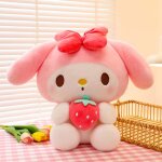 Jouets en peluche my melody avec fraise 40 cm kawaii peluches poupe bb filles jouets anniversaire ...