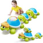 Jouet de rampe b�b� marsee 3 tortues musicales jouet �ducatif avec lumi�res et sons pour b�b�s