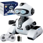 Jouet robot pour enfants - marque - modle - blanc - rechargeable usb - 3 ans - chenille - musique et ...