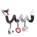 Jouet sensoriel hochet b�b� - 1 pi�ce textile pour berceau / poussette - convient pour 0 - 12ans noir ...