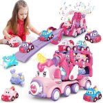 Jouet - terramus - camion transporteur - 7 - en - 1 - lumires - musique - ducatif
