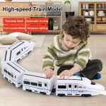 Train �lectrique grande vitesse - 2 locomotives - 3 wagons - jouet �ducatif - tiducel�