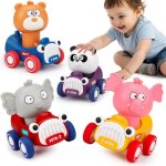 Jouet de voitures 4 pcs enfants jouets friction v�hicules pour 1 2 3 ans bebe gar�ons filles