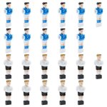 Joueurs de baby - foot - vidaxl - 22 pcs - blanc / bleu - pour tige 159 mm