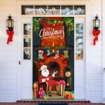 Joyeux nol bannire de porte pour nol dcoration extrieure fournitures pour porte toile de fond jardin ...