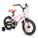 Joystar v�lo enfant 14 pouces (3 - 5 ans) avec freins � double main & roues dentra�nement - rose