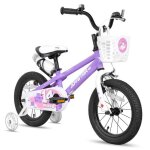 Joystar vlo enfant 14 pouces avec roues dentranement lumineuses pour garons et filles de 3  5 ansviolet ...