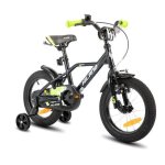 Joystar vlo enfant 16 pouces pour 4 - 6 ans - type mixte frein arrire  pied et roues stabilisatrices ...