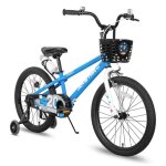 Joystar vlo enfant 18 pouces avec roues dentranement lumineuses pour garons et filles de 5  9 ansbleu ...