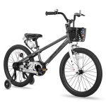 Joystar vlo enfant 18 pouces avec roues dentranement lumineuses pour garons et filles de 5  9 ansgris ...