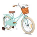 V�lo enfant - joystar 18 pouces - vert - panier - porte - bagages - b�quille