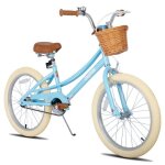 Joystar vélo pour filles 7 - 13 ans vélo pour enfants 20 pouces avec béquillebleu Joystar vélo pour filles 7 - 13 ans vélo pour enfants 20 pouces avec béquillebleu
