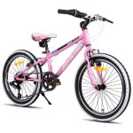 Joystar vlo de montagne 20 pouces pour garons et filles 7 - 13 ans drailleur 7 vitesse pneus  flancs ...