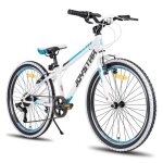 Joystar vlo de montagne 24 pouces pour garons et filles 7 - 13 ans drailleur 7 vitesse pneus  flancs ...