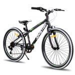 Joystar vlo de montagne 24 pouces pour garons et filles 7 - 13 ans drailleur 7 vitesse pneus  flancs ...