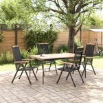 (soldes juillet)chaises de jardin pliables - uu - fauteuils pliante - lot de 4 aluminium et textil�ne ...