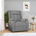 Juin * fauteuil électrique de massage / massant / relaxation gris clair 100 % polyester tissu f239897 ... Juin * fauteuil électrique de massage / massant / relaxation gris clair 100 % polyester tissu f239897 ...