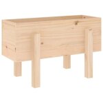 (juin soldes) lit sur�lev� profond - jm - jardini�re ext�rieur - bac � plantes - 62x30x38 cm bois massif ...