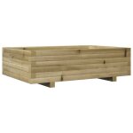 (juin soldes) lit sur�lev� profond - jm - jardini�re ext�rieur - bac � plantes - 90x60x265 cm bois de ...