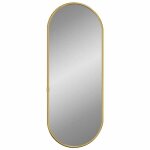 (juin soldes) miroir mural - jm - fonction murale - dor� 60x25 cm ovale eu15710